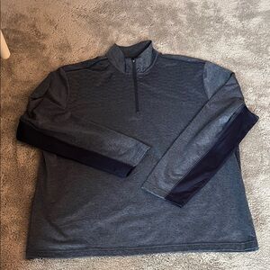 PGA Tour Men's Gray and Black Long Sleeve Shirt